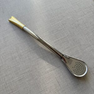 CURVA INOX CON PICO DE BRONCE