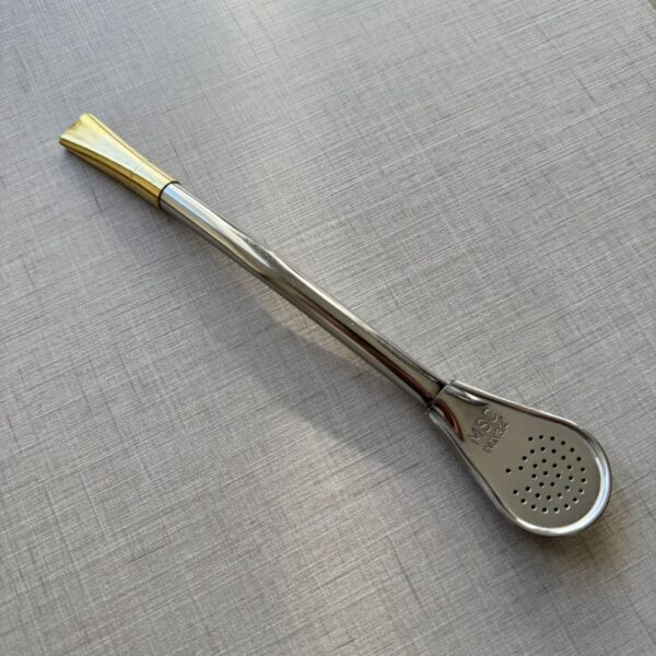 CURVA INOX CON PICO DE BRONCE